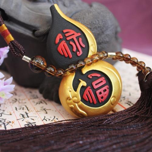 顺之源工厂直销福禄车挂 活性炭雕工艺品，实用与吉祥兼备的汽车饰品